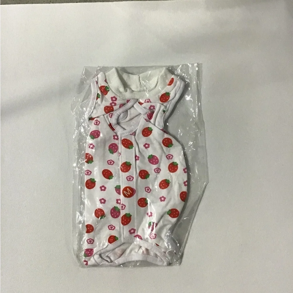 Cat/Dog recovery suits - 3 - Donuts, sports and strawberries - Size Medium.  NEW